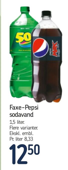 Føtex Faxe-Pepsi sodavand tilbud