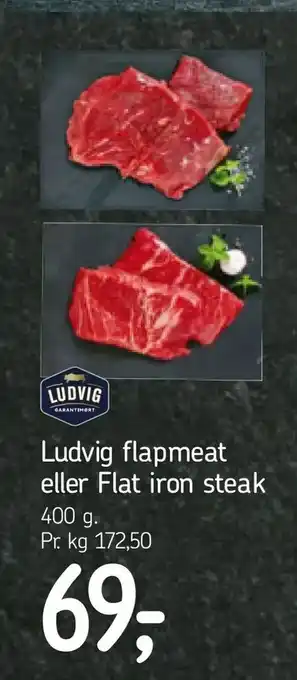 Ludvig flapmeat eller Flat iron steak
