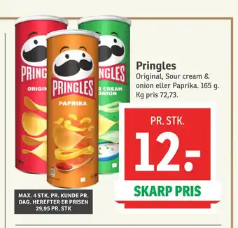 SPAR Pringles tilbud