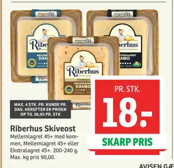 SPAR Riberhus Skiveost tilbud