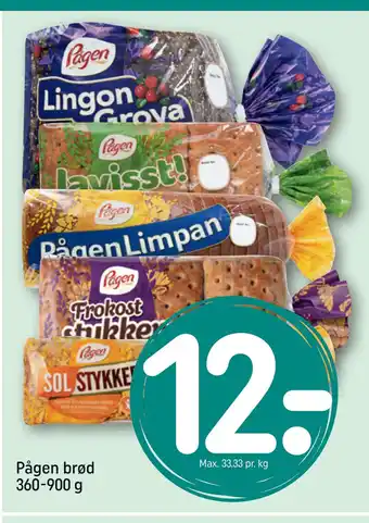 REMA 1000 Pågen brød 360-900 g tilbud
