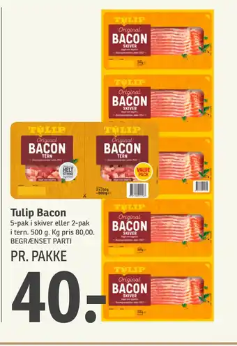SPAR Tulip Bacon tilbud