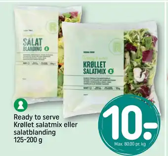 REMA 1000 Ready to serve Krøllet salatmix eller salatblanding 125-200 g tilbud