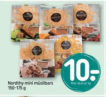 REMA 1000 Nordthy mini müslibars 150-175 g tilbud