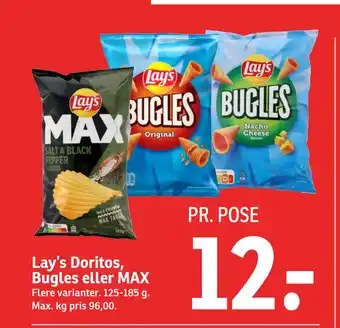 SPAR Lay’s Doritos, Bugles eller MAX tilbud