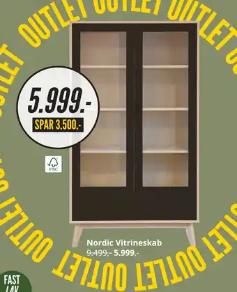 My Home Nordic Vitrineskab tilbud