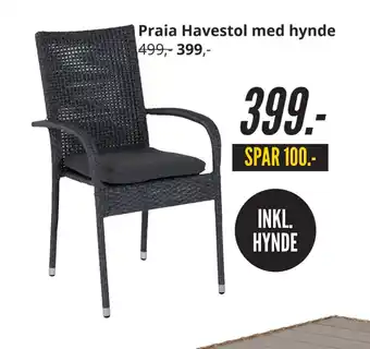 My Home Praia Havestol med hynde tilbud