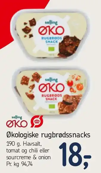 Føtex Økologiske rugbrødssnacks tilbud