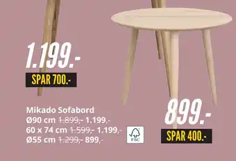 My Home Mikado Sofabord Ø55 cm tilbud