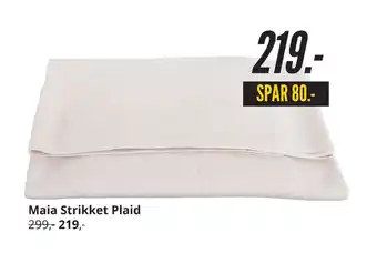 My Home Maia Strikket Plaid tilbud