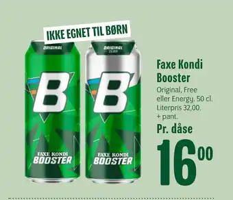 Min Købmand Faxe Kondi Booster tilbud