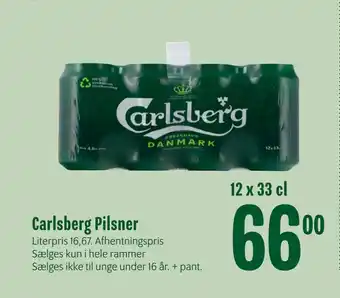 Min Købmand Carlsberg Pilsner tilbud