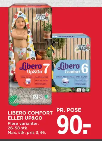 MENY LIBERO COMFORT ELLER UP&GO tilbud