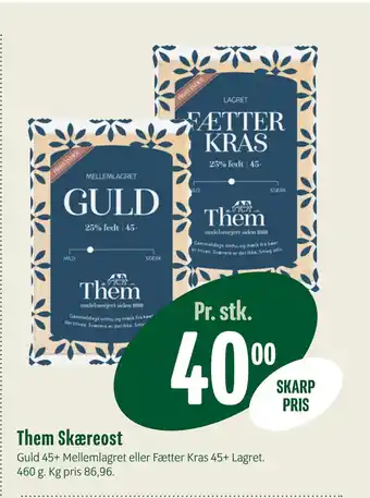 Min Købmand Them Skæreost tilbud