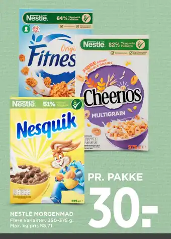 MENY NESTLÉ MORGENMAD tilbud