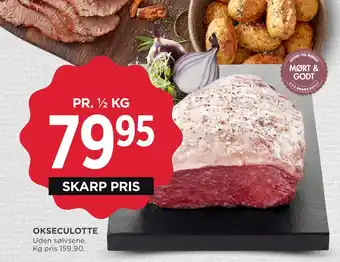 MENY OKSECULOTTE tilbud