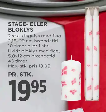 MENY STAGE- ELLER BLOKLYS tilbud