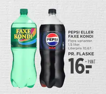 MENY PEPSI ELLER FAXE KONDI tilbud
