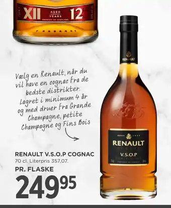 MENY RENAULT V.S.O.P COGNAC tilbud