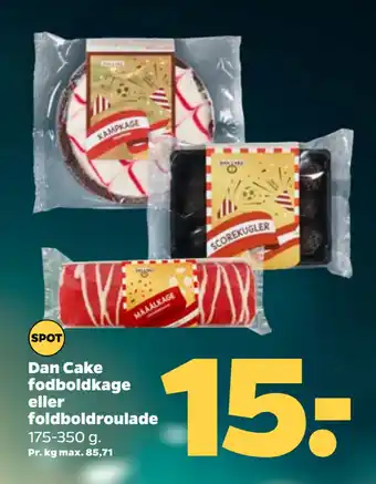 Netto Dan Cake fodboldkage eller foldboldroulade tilbud