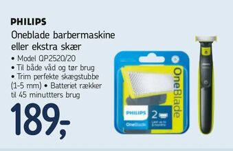 Føtex Oneblade barbermaskine eller ekstra skær tilbud