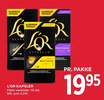 MENY L’OR KAPSLER tilbud