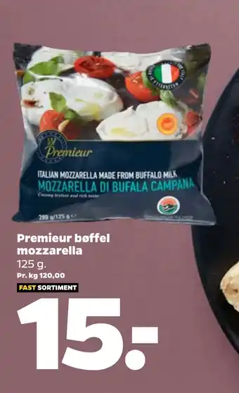 Netto Premieur bøffel mozzarella tilbud