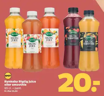 Netto Rynkeby Rigtig juice eller smoothie tilbud