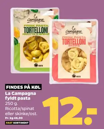 Netto La Campagna fyldt pasta tilbud