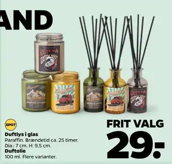 Netto Duftlys i glas tilbud