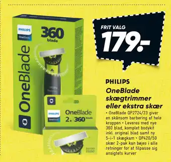 Bilka OneBlade skægtrimmer eller ekstra skær tilbud