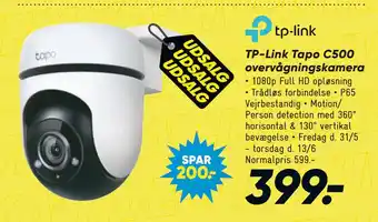 Bilka TP-Link Tapo C500 overvågningskamera tilbud