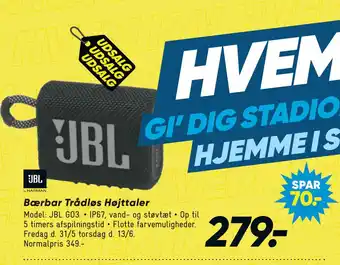 Bilka Bærbar Trådløs Højttaler tilbud