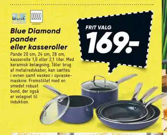 Bilka Blue Diamond pander eller kasseroller tilbud