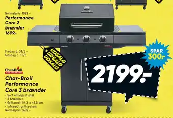 Bilka Char-Broil Performance Core 3 brænder tilbud