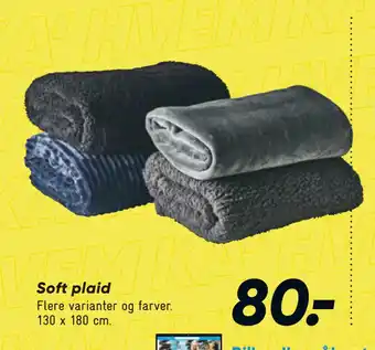 Bilka Soft plaid tilbud