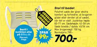 Bilka Stol til badet tilbud