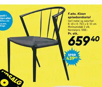 Bilka Kizon spisebordsstol tilbud