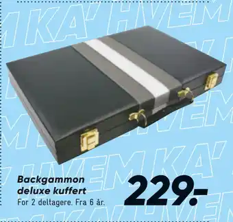 Bilka Backgammon deluxe kuffert tilbud