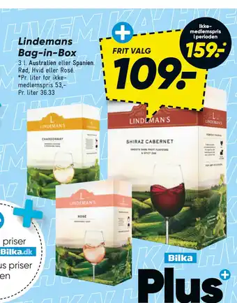 Bilka Lindemans Bag-in-Box tilbud