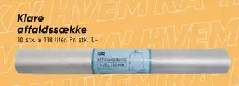 Bilka Klare affaldssække tilbud