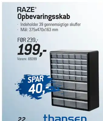 Opbevaringsskab