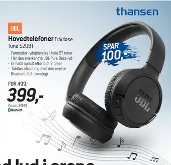 Thansen Hovedtelefoner tilbud