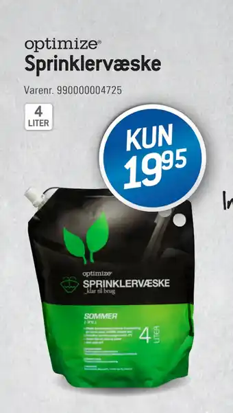 Thansen Sprinklervæske tilbud