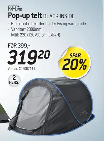 Thansen Pop-up telt tilbud