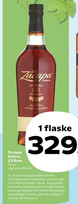 SuperBrugsen Zacapa Solera 23 Rom tilbud