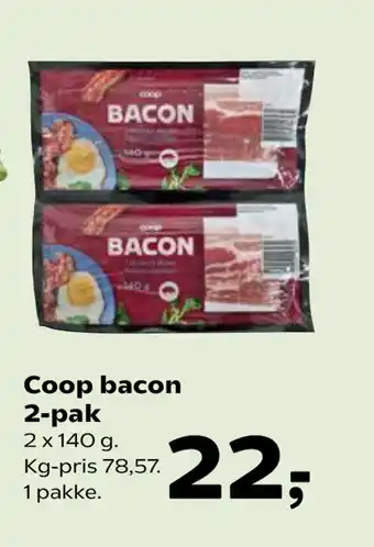 SuperBrugsen Coop bacon 2 pak tilbud
