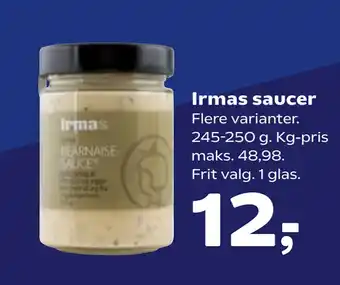 SuperBrugsen Irmas saucer tilbud