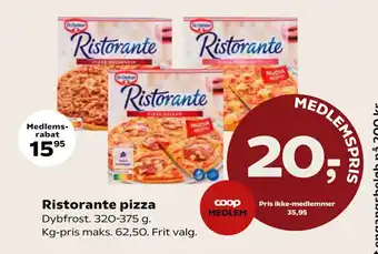 SuperBrugsen Ristorante pizza tilbud