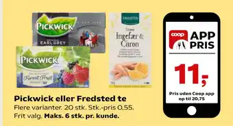 SuperBrugsen Pickwick eller Fredsted te tilbud